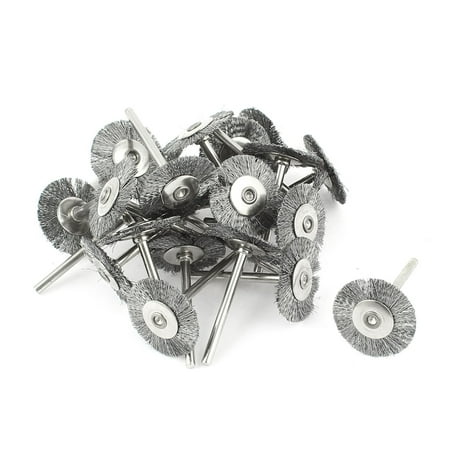 

Unique Bargains 22pcs 1/8 Shank 1 Dia Wire Brush Polishing Buffing Wheel Rotary Tool