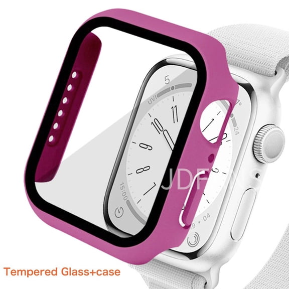 Glass cover For Apple Watch Case 44mm 40mm 45mm 41mm 42mm 38mm 44 mm Accessories Screen Protector iWatch series 6 5 4 3 se 7 8