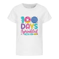 thumbnail image 4 of Boys and Girls Short Sleeve Tops Trendy Casual Boys Shirts Size 7 Printed Loose Fit T-Shirts Basic Cotton Tops Graphic Tees Size 2-3 Years,2-White, 4 of 4