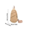thumbnail image 3 of MMJ Crossbody Bags For Women Sling Bag Waterproof Lightweight Polyester Outdoor Sports Travel Hiking Shopping Cross Body Shoulder Bag Daily Use 13.39x7.09x3.54in, 3 of 6