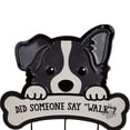thumbnail image 3 of Did Someone Say "Walk"? Dog Metal Wall Organizer - 13" - Black and Cream, 3 of 5
