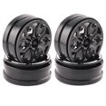 thumbnail image 1 of 4Pcs Carbon Fiber 1.9inch Beadlock Wheel Rim Wheel Hub for 1/10 RC Crawler Car Axial SCX10 TRX4 A, 1 of 5