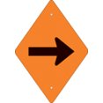 thumbnail image 2 of ORANGE PLASTIC REFLECTIVE TRAIL BLAZER HORIZONTAL ARROW, Manufacturer: VOSS SIGNS, Manufacturer Part Number: 262 DA HOR (1), 2 of 2