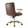 thumbnail image 5 of HomeStock Renaissance Refinement Modern Padded Leather Adjustable Executive Office Chair with Tilt & 360 Degree Swivel, 5 of 5