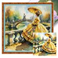 thumbnail image 1 of (1) Hilo Algodón Ecológico Bordado 11CT 3 Hebras Impresión 50x50cm Kit Serie Personajes Punto Cruz Retro para Mujer, 1 of 9
