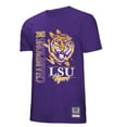 thumbnail image 2 of Men's Mitchell & Ness  Purple LSU Tigers Retro Brush Mineral Wash T-Shirt, 2 of 3