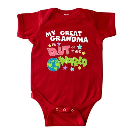 

Inktastic My Great Grandma is Out of This World Gift Baby Boy or Baby Girl Bodysuit