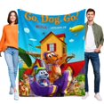 thumbnail image 1 of Corre, Perro, Corre anti-pilling, suave, ligera, esponjosa y acogedora de lujo para hogar y cocina – Perfecta para niños y adultos,150X200cm, 1 of 6