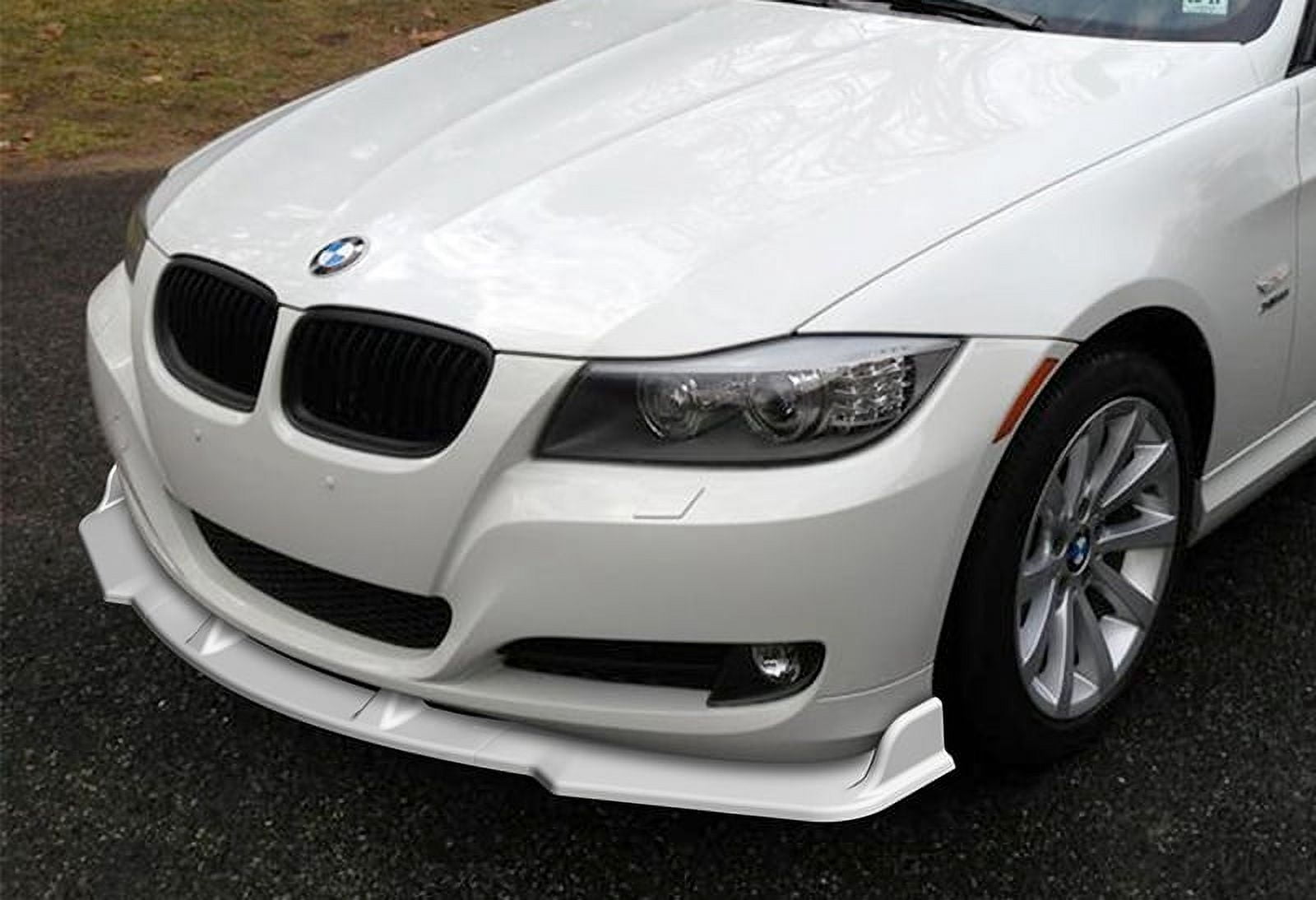 For 2009-2011 BMW E90 Sedan 3-Series Painted White Front Bumper Body Kit Lip 3pc