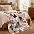 thumbnail image 6 of Women Cuddling Cats Among Cozy Domestic Vignettes, Soft Flannel Blanket with Cozy Watercolor Vignettes Print, Housewarming Gift and Home Decor for Bedroom and Living Room, 6 of 7
