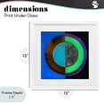 thumbnail image 4 of Stupell Industries Modern Nocturnal Circle Symmetry White Framed Print Under Glass, 13 x 13, by Matthew Finger, 4 of 8