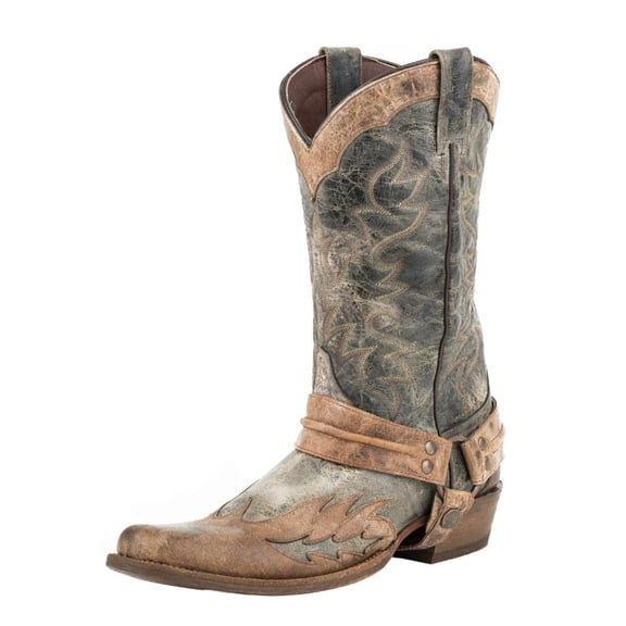 Stetson Western Boots Mens Sundance Kid Black 12-020-6104-0835 BL