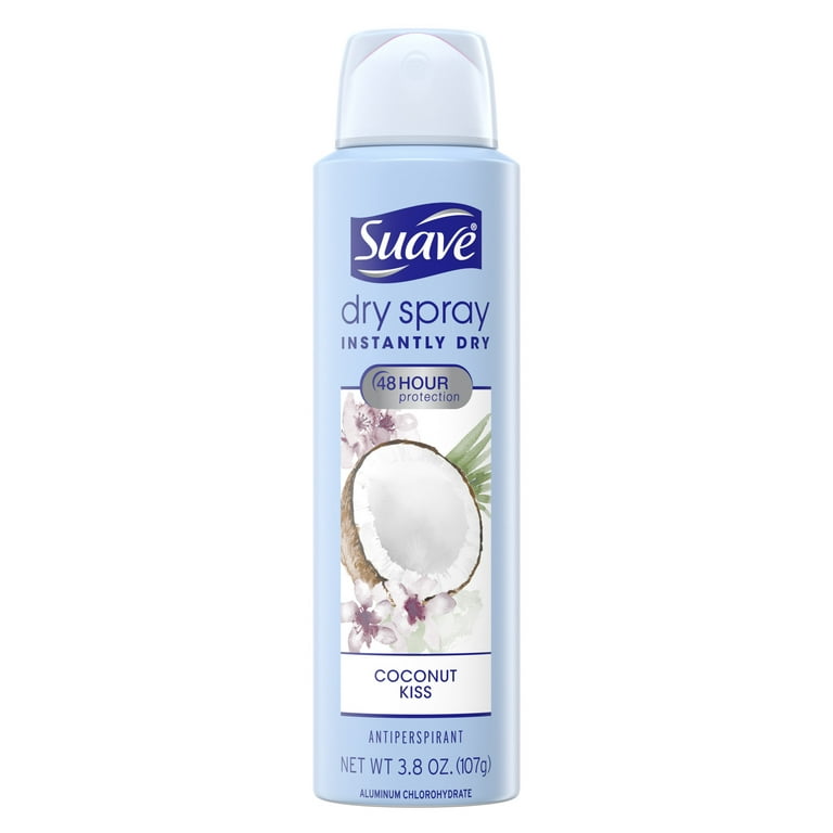 Suave Dry Spray Antiperspirant Deodorant Wild Cherry Blossom 3.8 Oz. -  Walmart.com