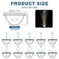 thumbnail image 2 of Uxcell 120 Degree 20mm High Power LED Lens, 20 Pcs LED Reflector Collimator Acrylic Optical PMMA Smooth Surface Lenses Focusing LED Lens for 1W LED Light Lamp Bulb Spotlight Panel, Clear, 2 of 6