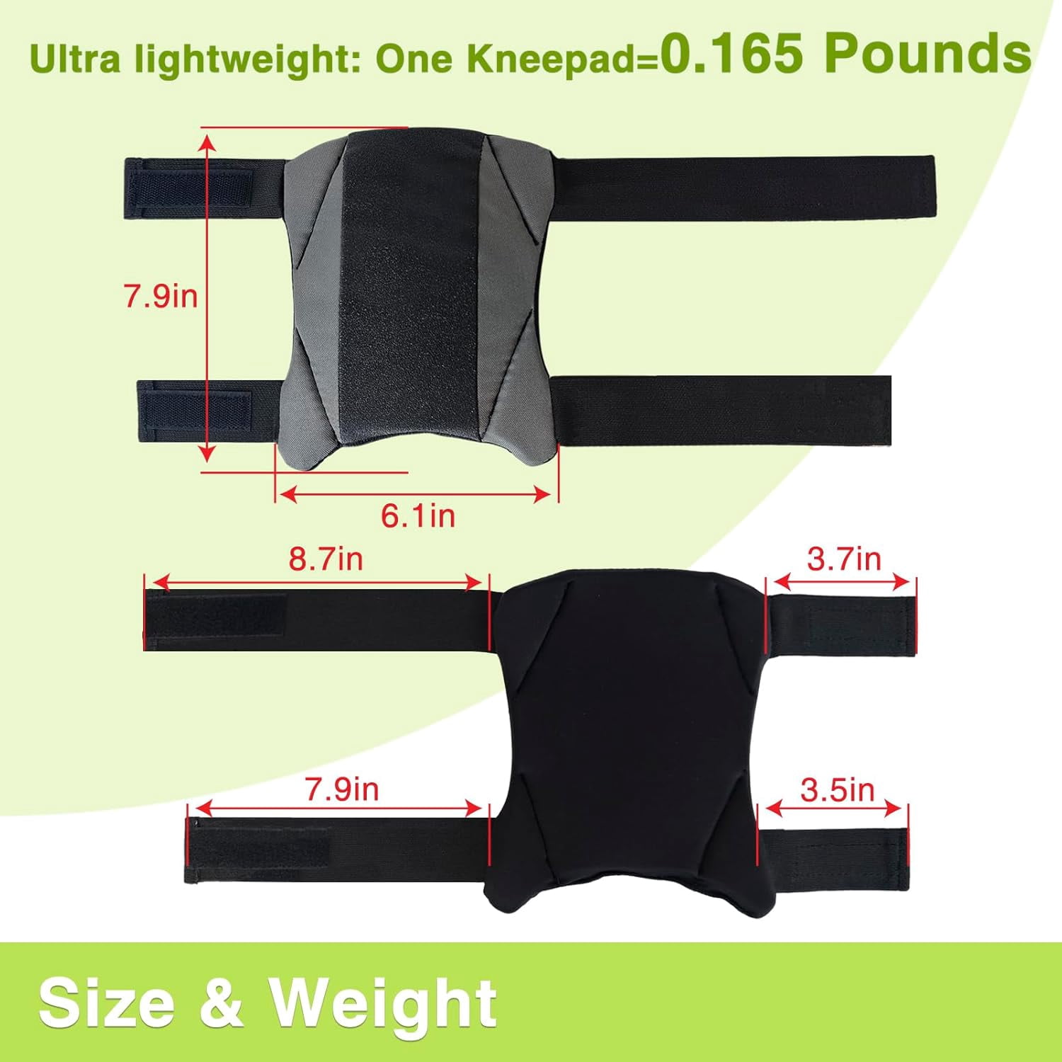 5 Pack Garden Knee Pads for Men Women, Waterproof Anti-slip Leather Foam Knee Protectors for Gardening, Flooring, Carpet Cleaning & Housework, Gray