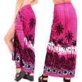 thumbnail image 2 of HAPPY BAY Women's Long Beachwear Pareos Swimwear Summer Wraps Cover ups Beach Bikinis Sarongs Skirt Swim Cover up Swim Coverups for Women One Size Taffy, Palm Tree, 2 of 3