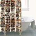 thumbnail image 4 of Vintage Halloween Poster Pattern Shower Curtain 72"x84" ,Bathroom Decorative Shower Curtains Set with 12 Hooks,Modern Waterproof Washable Shower Curtain, 4 of 6