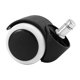 thumbnail image 5 of Ruedas giratorias para silla de oficina de 50 mm - Juego de 5 unidades, color blanco y negro, 5 of 5