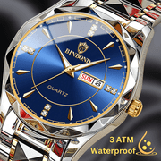 Stainless Steel Watches Waterproof Luminous Business Men Watch Casual Quartz Wristwatch