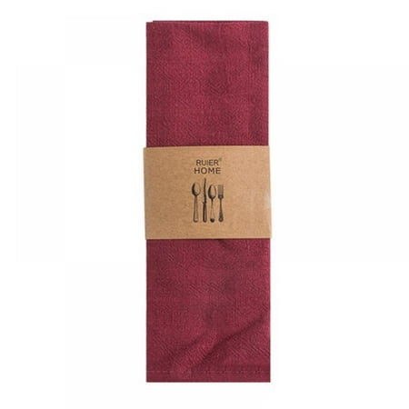 

Tea Towel Solid Napkin Japanese Style Mat Cotton Linen-Table Dishcloth Placemat