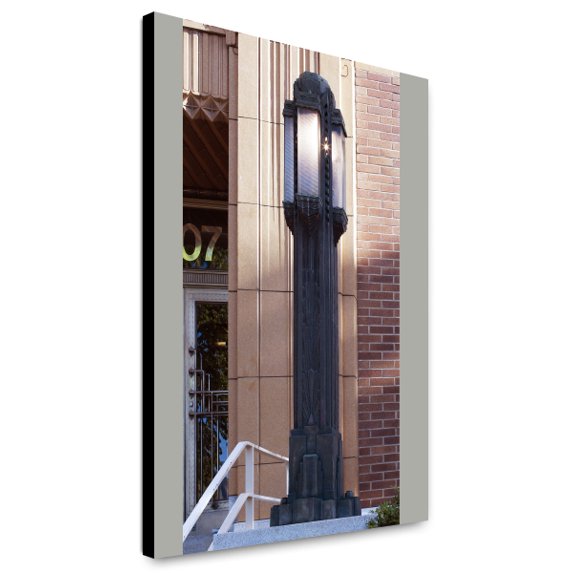 Canvas Print: Exterior Lamp Detail, Forest Service Building, Ogden, Utah, 2007