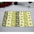 thumbnail image 2 of EREHome Set de 2 Sets de Table Motif Rayé Patte de Chat Ou Chien 12x18 Pouces, 2 of 2