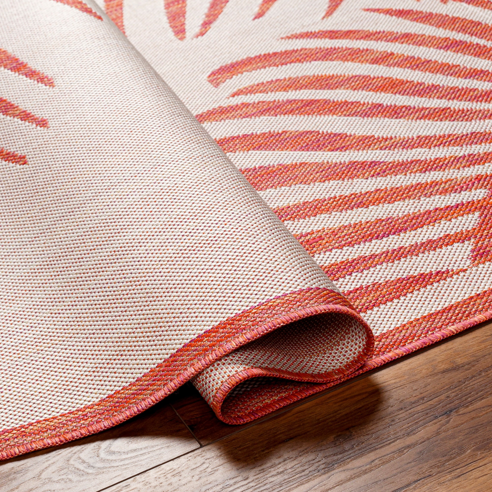 Artistic Weavers Long Beach Area Rug, Gray/Coral, 6'7" x 9'