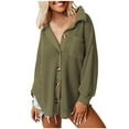 thumbnail image 1 of Ozmmyan Women Casual Pockets Long Sleeve Casual Solid Coat Cardigan Blouse, 1 of 5