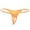 Orange, variant on Levmjia Women Mini Thong Panties Seamless No Show Low Rise Solid Color Breathable Underwear For Daily Wear and Sports All Season