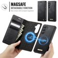 thumbnail image 3 of CaseMe Wallet Case for Samsung Galaxy S26 Compatible with Magsafe, 2-in-1 PU Leather【RFID Blocking】Flip Card Holder Stand Shockproof Magnetic Detachable Cover for Samsung Galaxy S26 6.3",Black, 3 of 10