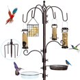 thumbnail image 1 of Kit de estación de alimentación para aves YINGYM con poste de 240 cm y 4 comederos, 1 of 6