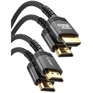 Fosmon HDMI 2.1 Cable 8K@60Hz 1ft, Premium Certified in-Wall CL3 Rated,  48Gbps Ultra High Speed, 4K@120Hz, Dynamic HDR, HDCP 2.3, 3D, eARC, 30AWG