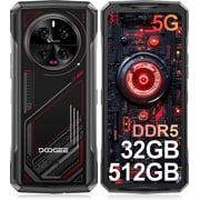 DOOGEE V40 Rugged Smartphone 5G,32GB+512GB/2TB Rugged Phone,4nm D7300,6.78" FHD+120Hz Rugged Unlocked Cell Phone,108MP+20MP Night Vision,8680mAh,3 Card Slots/Dual Unlock/NFC/Wi-Fi6E/IP69K