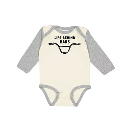 

Inktastic Life Behind Bars BMX Gift Baby Boy or Baby Girl Long Sleeve Bodysuit
