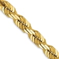 thumbnail image 1 of Diamond2Deal 14K Yellow Gold 5.5 mm Diamond-cut Rope Chain Necklace for Mens 28", 1 of 7