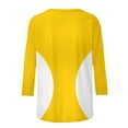 thumbnail image 7 of Frnrwgo Womens A 3/4 Sleeve Printed Round-neck Top, 7 of 7
