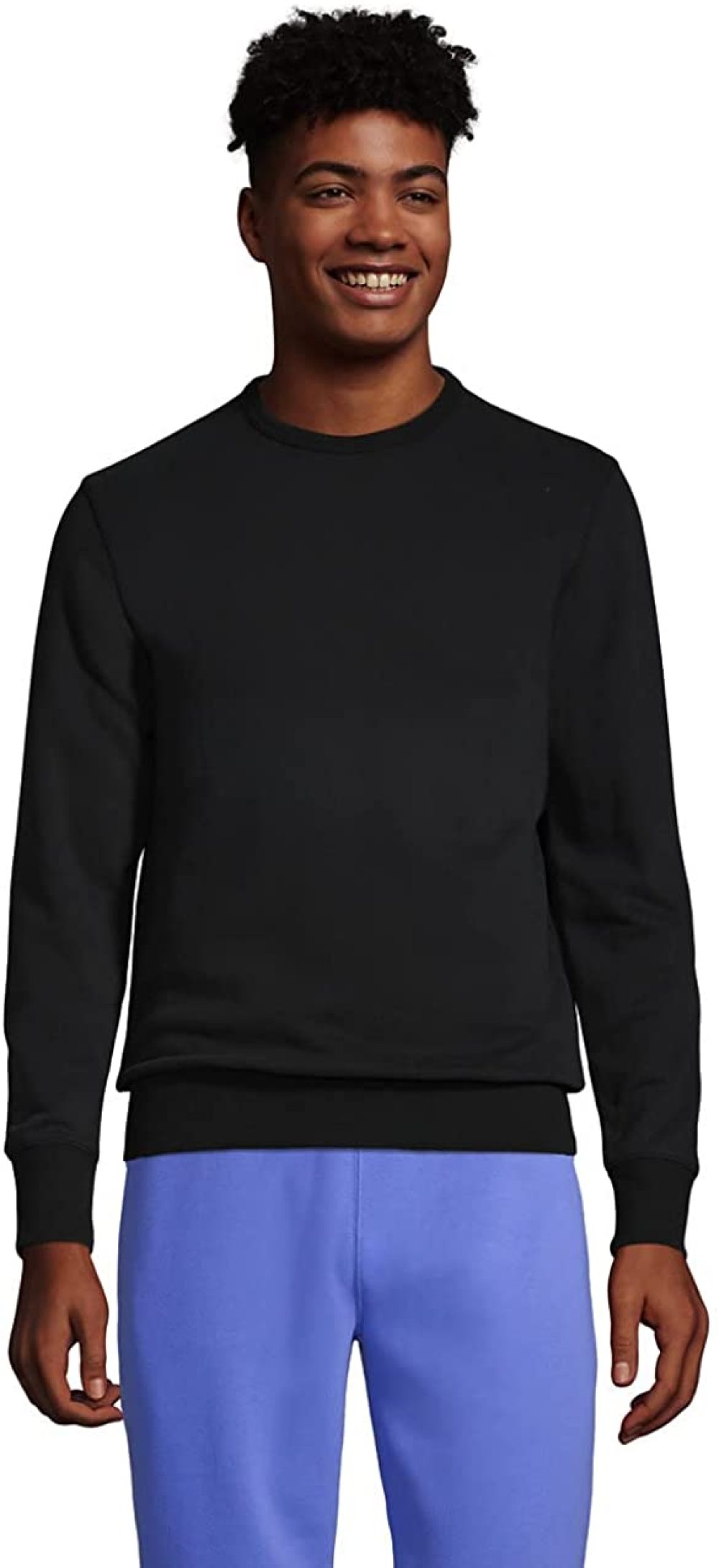 Lands End Mens Serious Sweats Crewneck 