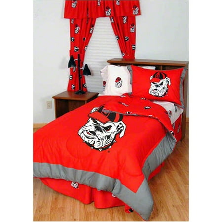 NCAA - Georgia Bulldogs 3-Piece Comforter Set - Queen