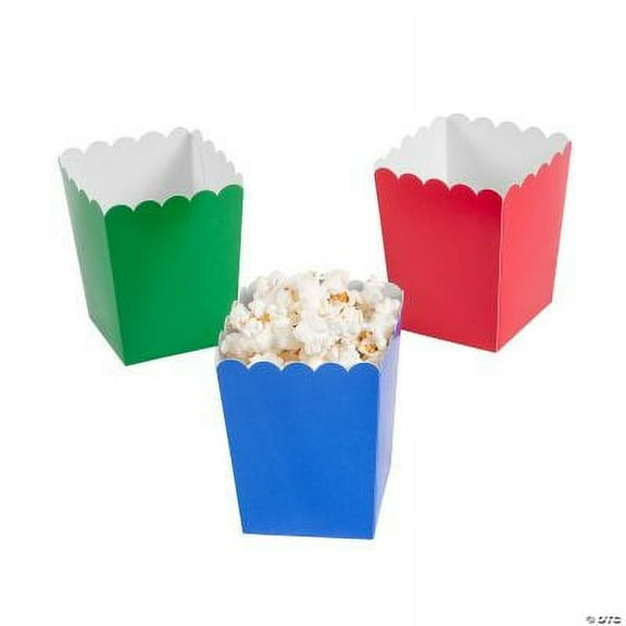 Mini Popcorn Box Assortment, Party, Party Supplies, 24 Pieces