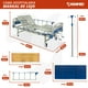 thumbnail image 3 of Cama de Hospital Manual de Lujo Magnimed con Barandales y Porta Suero Acero inoxidable 150 Kg, 3 of 8