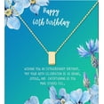 thumbnail image 4 of Anavia Happy 60st Birthday Gifts Stainless Steel Fashion Necklace Birthday Card Jewelry Gift for Her, Birthday Gift for Grandma-[Gold Cube, Bright Blue Gift Card], 4 of 15