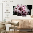 thumbnail image 4 of Elephant Stock Pink Peony Passion Wall Art - Horizontal Multi Panel Canvas - Living Room Wall Decor - Floral And Botanical Multi Panel - Red And Pink Decor By Irena Orlov - 24" x 14", 4 of 4