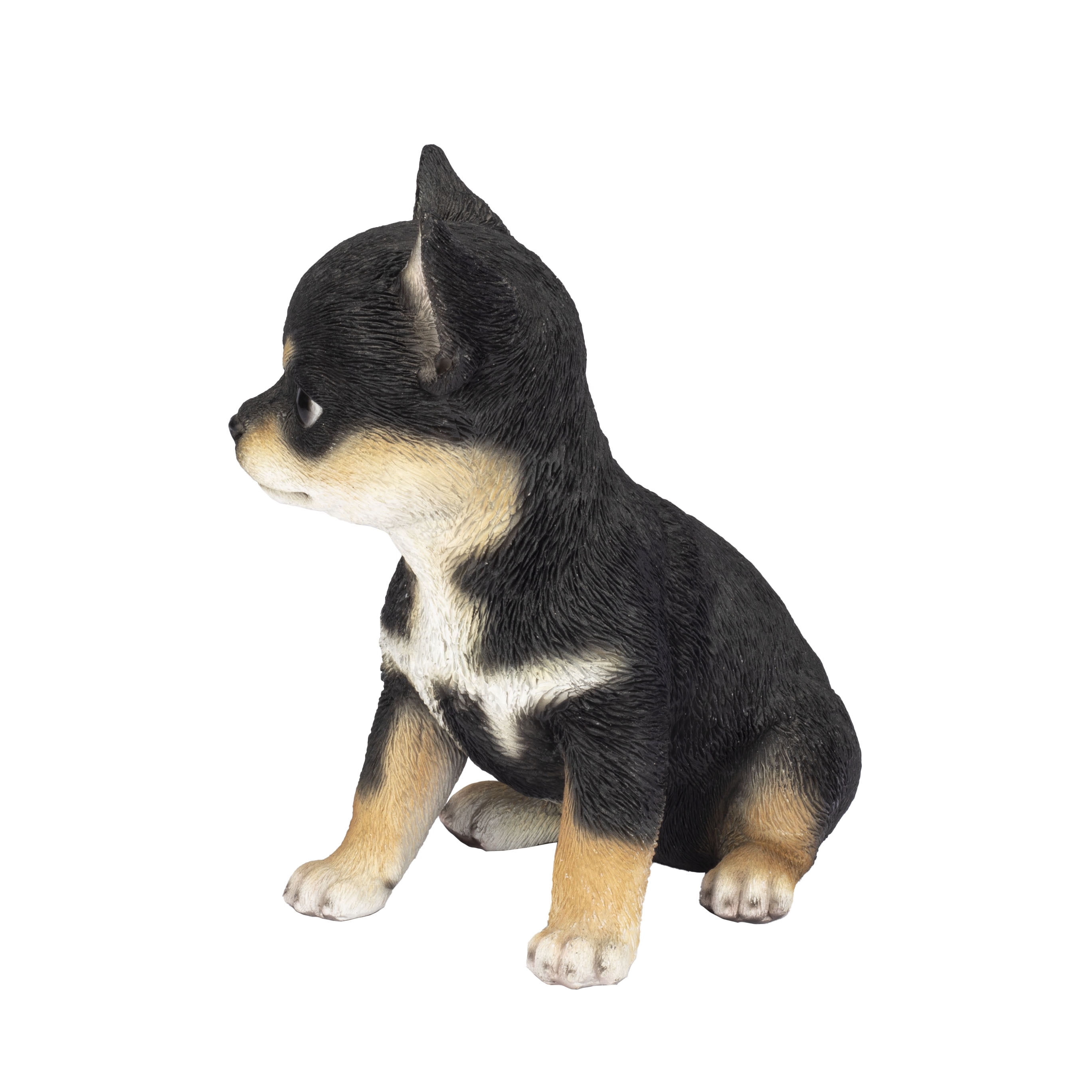 SOREAL Black Chihuahua | Handpainted Decorative Puppy Statue for Home & Garden Decor | Premium Polyresin Dog Statue | Gift for Dog Lovers | Weather-Resistant Indoor/Outdoor Decor