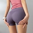 thumbnail image 4 of Women's Seamless Workout Quick-drying Yoga Biker Shorts High Waist Solid Color Athletic Gym Exercise Leggings for Women, 4 of 7