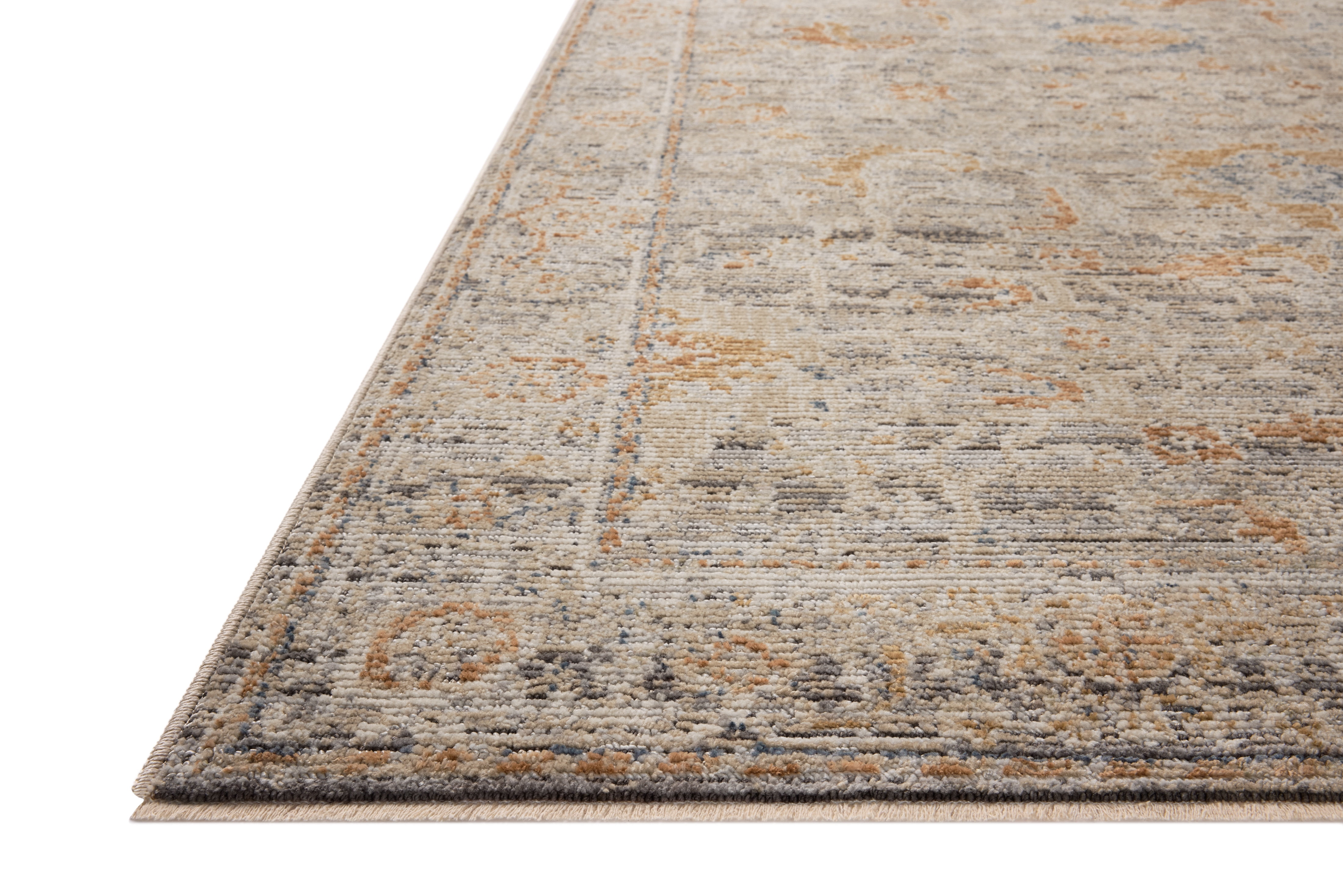 Loloi Milena Charcoal / Apricot 4'-0" x 10'-0" Area Rug