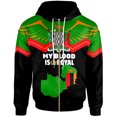 thumbnail image 2 of Sudadera con capucha y estampado 3D de la bandera de Zambia para hombre, sudadera con capucha holgada de manga larga con cremallera y emblema nacional para otoño, 2 of 5