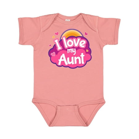 

Inktastic I Love My Aunt Gift for Niece Gift Baby Girl Bodysuit