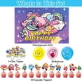 thumbnail image 2 of 32 PCS For Kirby Cartoon-Themed Party Decorations and Favors Set – Backdrop, 18 Balloons, and 13 Cupcake Toppers for Celebration Birthday Parties Supplies, 2 of 7