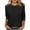 009 Black, variant on Fanxing Tshirts for Women 3/4 Sleeve Womens Tops Summer Tops Casual Loose Fit Workout Yoga Tunic T Shirts Black (Women's Large)