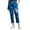 Blue, variant on Womens Pants Casual Loose Camouflage Print Spring Summer Casual Washable Comfort Stretchy Cropped Trousers